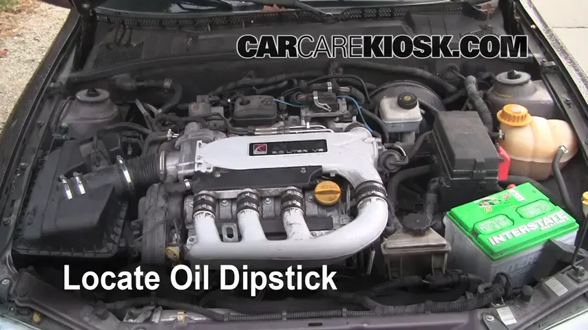 2000 Saturn LS2 3.0L V6 Oil Check Oil Level